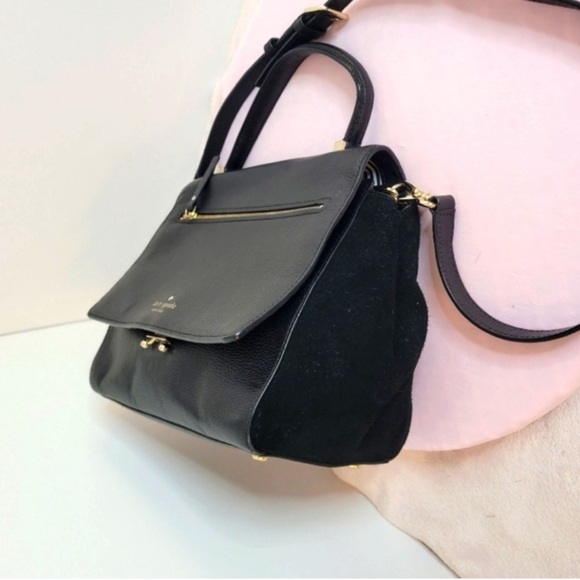 Kate Spade Suede/Leather Crossbody/satchel bag EUC - Picture 5 of 8
